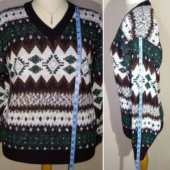 Bugle Boy Co. Vintage Geometric Southwest Sweater - Picture 5 of 8